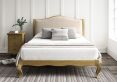 Lyon Arran Natural Upholstered Oak Bed Frame - LFE - Double Bed Frame Only