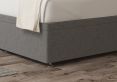 Quinn Ottoman Double Arran Pebble Headboard & Base