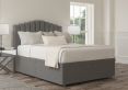 Quinn Ottoman Double Arran Pebble Headboard & Base