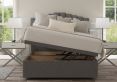 Quinn Ottoman Super King Size Arran Pebble Headboard & Base