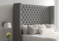Emma Ottoman Double Arran Pebble Headboard & Base