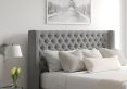 Bella Ottoman Double Arran Pebble Headboard & Base