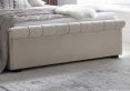 Ascot Natural Stone Upholstered Sleigh Ottoman - Double Bed Frame Only