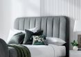 Aspen Upholstered Ottoman TV Bed  Smoke - Super King Size Bed Frame Only