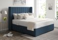 Aurelia Classic 4Drw Continental King Size Arran Cyan Headboard & Base