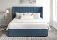 Aurelia Classic 4Drw Continental King Size Arran Cyan Headboard & Base