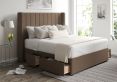 Aurelia Classic 4 Drw Continental Gatsby Taupe Headboard and Base Only