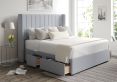 Aurelia Classic 4Drw Continental King Size Gouache Eau De Nil Headboard & Base