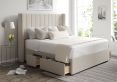 Aurelia Classic 4Drw Continental King Size Trebla Flax Headboard & Base
