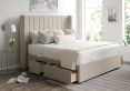 Aurelia Classic 4Drw Continental King Size Trebla Stone Headboard & Base