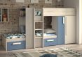 Barca Blue Bunkbed Bed Frame