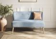 Blyth Cornflower Blue 2 Seater Upholstered Sofa