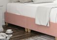 Shallow Arlington Candyfloss Upholstered Compact Double Base On Legs Only