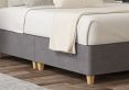 Shallow Plush Steel Upholstered Double Base On Legs Only