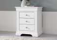 Chateaux White 3 Drawer Bedside Only