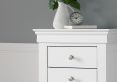 Chateaux White 3 Drawer Bedside Only