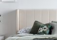 Wilson Natural Beige Upholstered Ottoman King Size Bed Frame