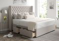 Bella Classic 4 Drw Continental Arran Natural Headboard and Base Only