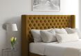 Bella Classic 4 Drw Continental Gatsby Ochre Headboard and Base Only