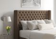Bella Classic 4 Drw Continental Gatsby Taupe Headboard and Base Only
