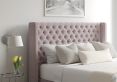Bella Classic 4Drw Continental King Size Gouache Raspberry Headboard & Base