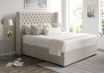 Bella Classic 4Drw Continental King Size Trebla Flax Headboard & Base