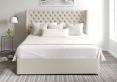 Bella Classic 4Drw Continental King Size Trebla Flax Headboard & Base