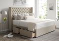 Bella Classic 4Drw Continental King Size Trebla Stone Headboard & Base