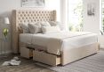 Bella Classic 4Drw Continental King Size Opulence Stone Headboard & Base