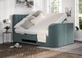 Berkley Upholstered Eden Sea Grass Ottoman TV Bed - King Size Bed Frame Only