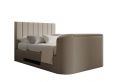 Berkley Upholstered Arran Natural Ottoman TV Bed -Super King Size Bed Frame Only