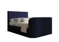 Berkley Upholstered Hugo Royal Ottoman TV Bed - King Size Bed Frame Only