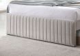 Bexley Natural Oat Upholstered King Size Bed Frame With Underbed Frame