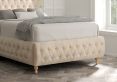 Billy Upholstered Bed Frame - Compact Double Bed Frame Only - Savannah Almond
