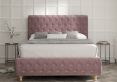 Billy Upholstered Bed Frame - Compact Double Bed Frame Only - Velvet Lilac