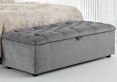 Ascot Tufted Upholstered Blanket Box - Harbour Grey