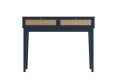 Newquay Blue Rattan 2 Drawer Dressing Table