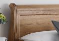 Bordeaux Wooden Sleigh Bed - Oak - Super King Size Bed Frame Only