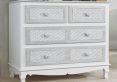 Brittany White/Grey 2+2 Drawer Chest Only