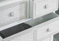 Brittany White/Grey 2+2 Drawer Chest Only