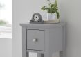 Malmo Grey 1 Drawer Lamp Stand Only