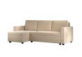 Cagliari Corner Ottoman Linear Natural Sofa Bed