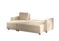 Cagliari Corner Ottoman Linear Natural Sofa Bed