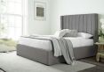 Camden Ottoman Grey Velvet Bed Frame Only