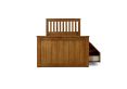 Captain Oak Finish 3 Drawer Wooden Single Storage Bed