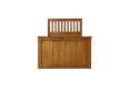Captain Oak Finish 3 Drawer Wooden Single Storage Bed