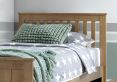 Captain Oak Finish 3 Drawer Wooden Single Storage Bed