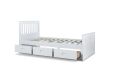 Captain White 3 Drawer Wooden Single Storage Bed