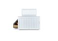 Captain White 3 Drawer Wooden Single Storage Bed