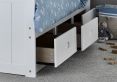 Captain White 3 Drawer Wooden Single Storage Bed